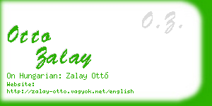 otto zalay business card